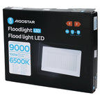 Aigostar Faro LED 100W 9000LM IP65 Luce Fredda 6500K Nero Ultra-Slim