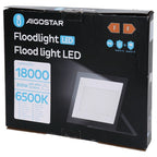 Aigostar Faro LED 200W 18000LM IP65 Luce Fredda 6500K Nero Ultra-Slim