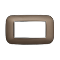 Placca Orbis in Plastica Bronzo Compatibile Bticino Axolute - 4 Posti - Ettroit