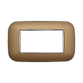 Placca Orbis in Plastica Oro Compatibile Bticino Axolute - 4 Posti - Ettroit