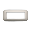 Placca Orbis in Plastica Silver Compatibile Bticino Axolute - 6 Posti - Ettroit