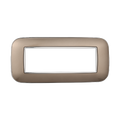 Placca Orbis in Plastica Bronzo Compatibile Bticino Axolute - 6 Posti - Ettroit