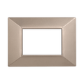 Placca Piramide in Plastica Bronzo Compatibile Bticino Axolute - 3 Posti - Ettroit