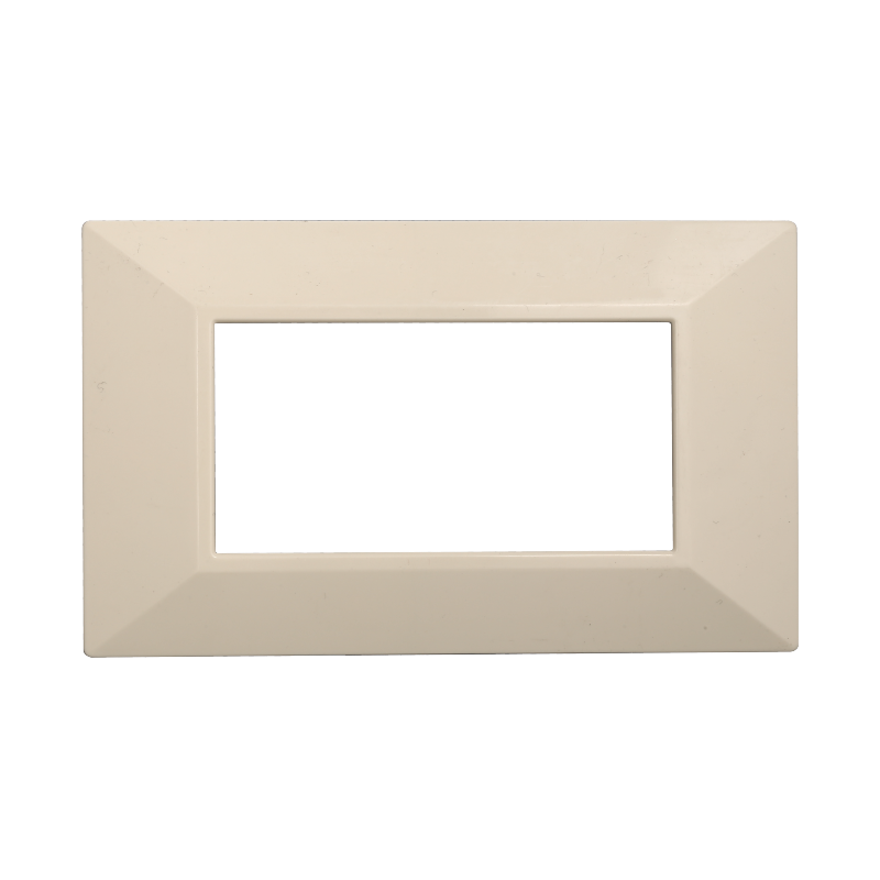 Placca Piramide in Plastica Sabbia Compatibile Bticino Axolute - 4 Posti - Ettroit