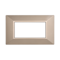 Placca Piramide in Plastica Bronzo Compatibile Bticino Axolute - 4 Posti - Ettroit