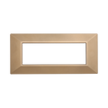 Placca Piramide in Plastica Oro Compatibile Bticino Axolute - 6 Posti - Ettroit