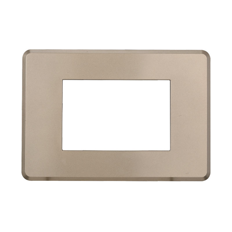 Placca Slim in Plastica Titanio Compatibile Bticino Axolute - 3 Posti - Ettroit
