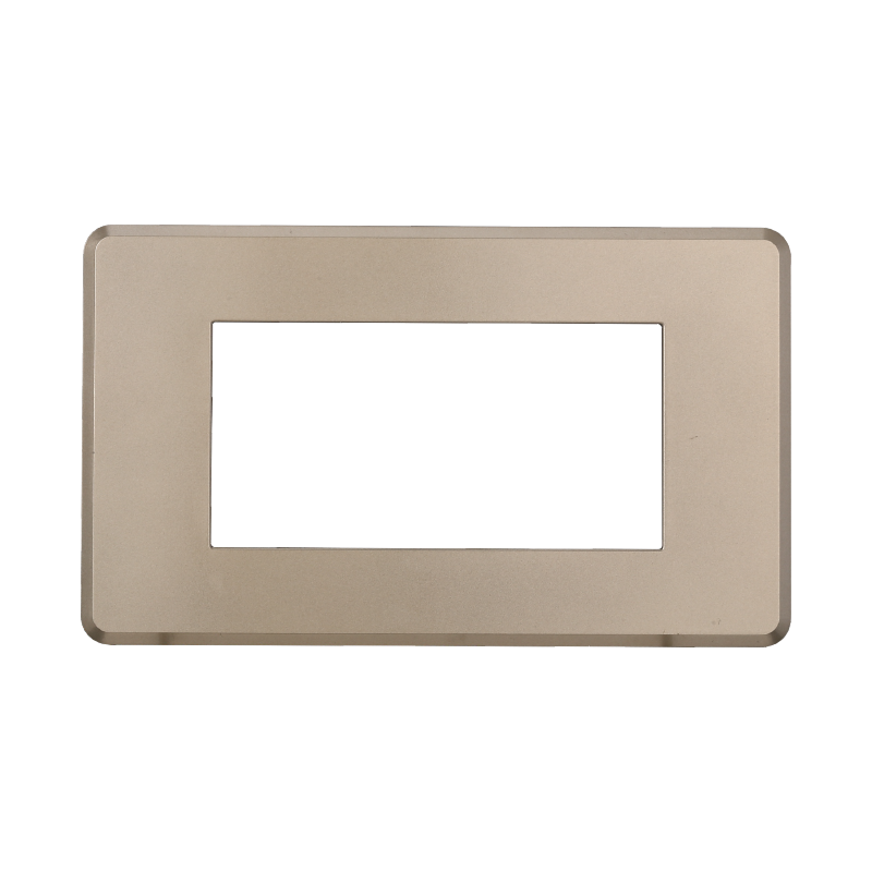 Placca Slim in Plastica Titanio Compatibile Bticino Axolute - 4 Posti - Ettroit