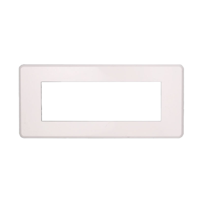 Placca Slim in Plastica Bianca Compatibile Bticino Axolute - 6 Posti - Ettroit