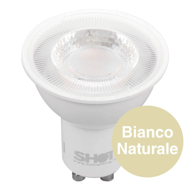 Bot Lighting Shot Lampadina LED GU10 5,7W Faretto Spotlight 60° Dimmerabile