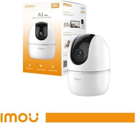 Imou Telecamera Wi-Fi A1 Pro 3MP 2K | Pan&Tilt con Ottica 3.6mm AI