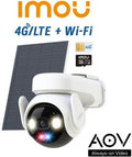 Imou Kit Telecamera AOV PT a batteria 5Mp 3K Kit Wi-FI + 4G con SIM inclusa