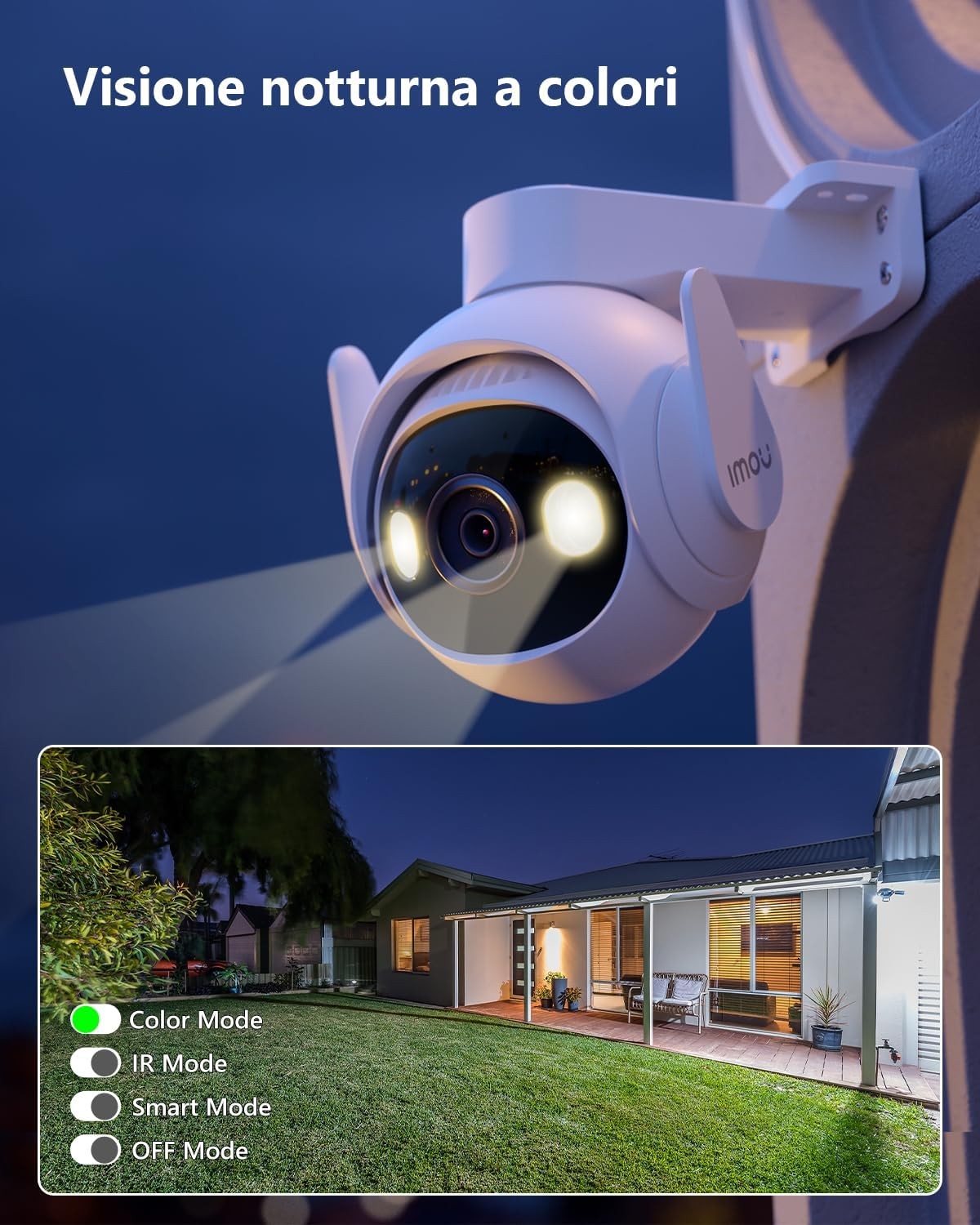 Imou Telecamera Cruiser 2 3K PTZ IP/Wi-Fi Full-color 5MP 3.6mm IR