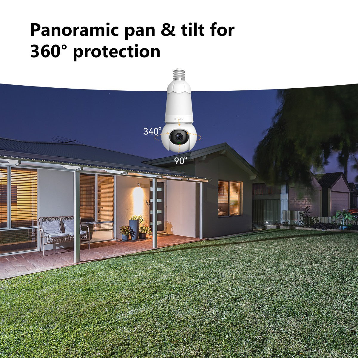 Imou Telecamera Bulb Cam 2K attacco E27 Wi-Fi 2K 2.8mm IR