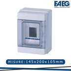 Centralino da Parete Stagno Con Sportello IP65 2/4 Moduli 145x200x105