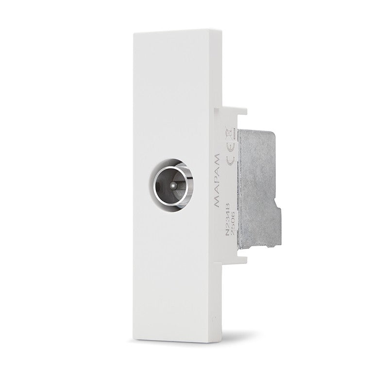 Presa TV passante Serie Zen Mapam Bianco
