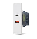 Doppia presa USB Tipo A+C Serie Zen Mapam Bianco