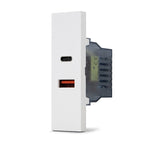 Doppia presa USB Tipo A+C Serie Zen Mapam Bianco