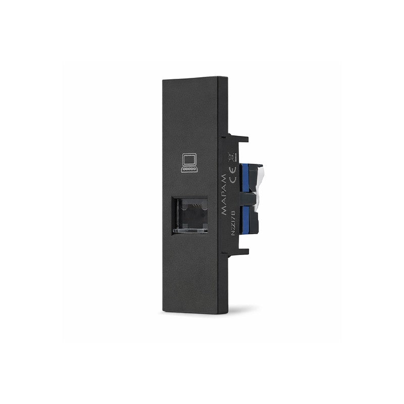 Presa RJ45 CAT.6 Serie Zen Mapam Nero
