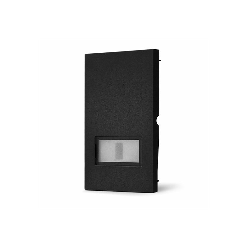 Cover campanello 2 moduli Serie Zen Mapam Nero