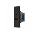 Doppia presa USB Tipo A+C  Serie Zen Mapam Nero