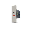 Doppia Presa USB Tipo A+C Serie Zen Mapam Sabbia