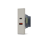 Doppia Presa USB Tipo A+C Serie Zen Mapam Sabbia