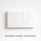 Placca in Vetro Bianca effetto Graffiato base Bianca Serie Mapam Zen