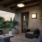 Plafoniera Moderna Top Light MIAMI PLUS Q GX53 LED IP54 Alluminio Policarbonato
