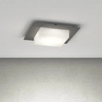 Plafoniera Moderna Top Light MIAMI PLUS Q GX53 LED IP54 Alluminio Policarbonato