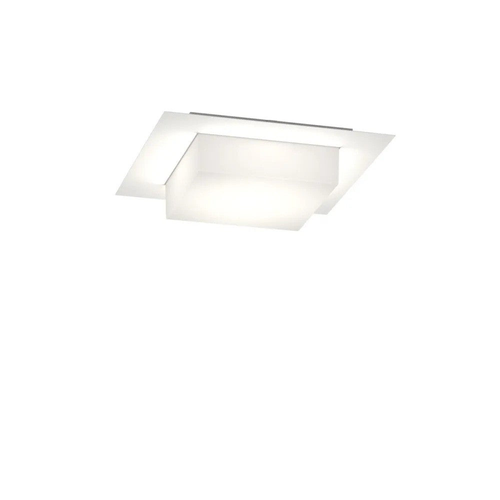 Plafoniera Moderna Top Light MIAMI PLUS Q GX53 LED IP54 Alluminio Policarbonato