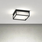 Plafoniera Moderna Top Light OSAKA Q GX53 LED IP54 Alluminio Policarbonato