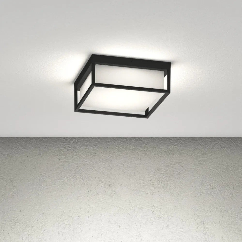 Plafoniera Moderna Top Light OSAKA Q GX53 LED IP54 Alluminio Policarbonato