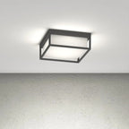 Plafoniera Moderna Top Light OSAKA Q GX53 LED IP54 Alluminio Policarbonato