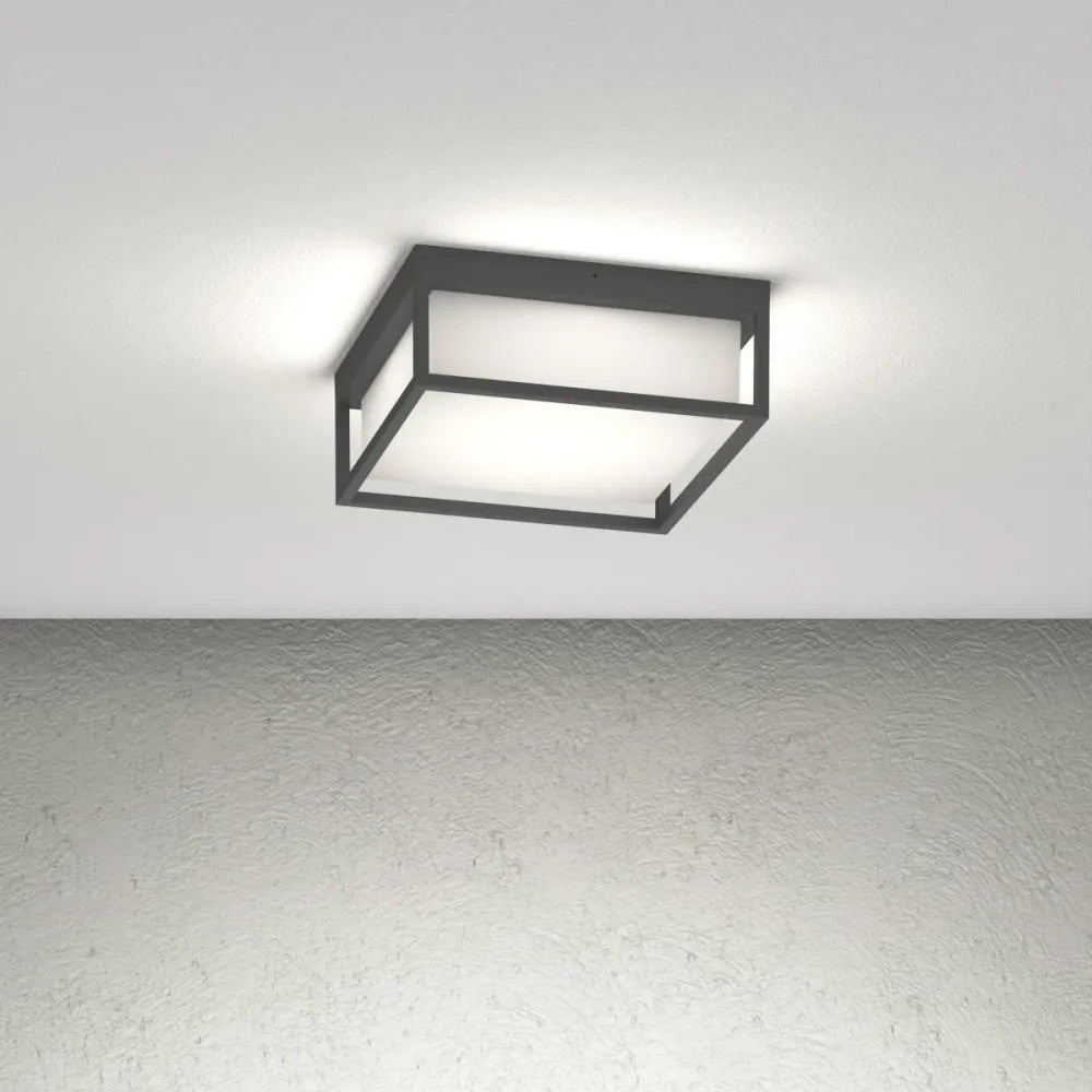 Plafoniera Moderna Top Light OSAKA Q GX53 LED IP54 Alluminio Policarbonato