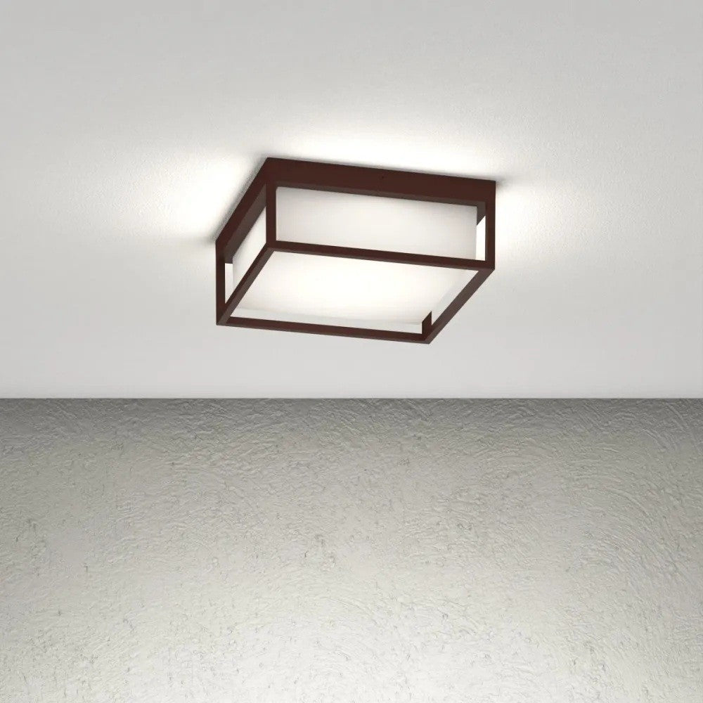 Plafoniera Moderna Top Light OSAKA Q GX53 LED IP54 Alluminio Policarbonato