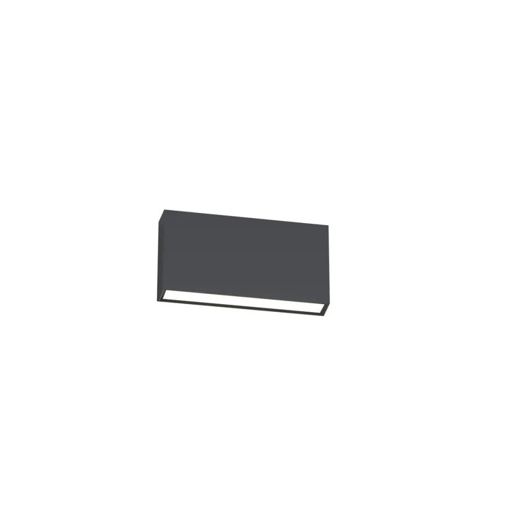 Applique LED Top Light MADRID 18 IP65 CCT Biemissione Alluminio Vetro