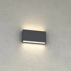 Applique LED Top Light MADRID 18 IP65 CCT Biemissione Alluminio Vetro