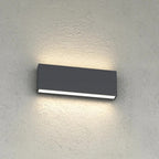 Applique LED Top Light MADRID 26 IP65 CCT Biemissione Alluminio Vetro