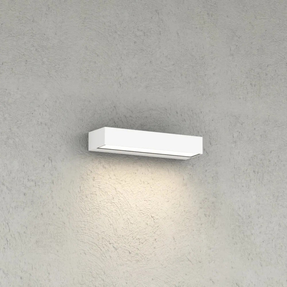 Applique LED Top Light PORTO 22M IP65 CCT Monoemissione Alluminio Vetro