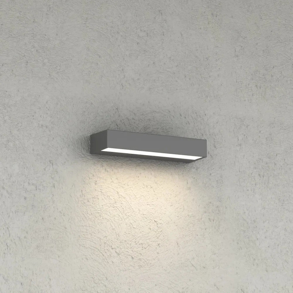 Applique LED Top Light PORTO 22M IP65 CCT Monoemissione Alluminio Vetro