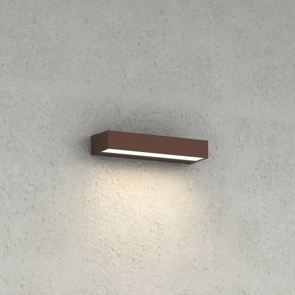 Applique LED Top Light PORTO 22M IP65 CCT Monoemissione Alluminio Vetro