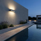 Applique LED Top Light PORTO 22B IP65 CCT Biemissione Alluminio Vetro