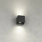 Applique LED Cubo Top Light PERTH AP IP65 10W CCT Biemissione Alluminio