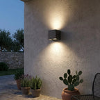 Applique LED Cubo Top Light PERTH AP IP65 10W CCT Biemissione Alluminio
