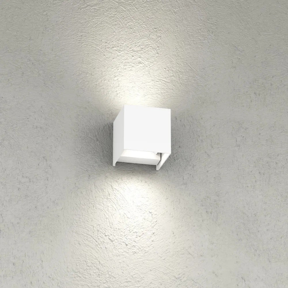 Applique LED Cubo Top Light PERTH AP IP65 10W CCT Biemissione Alluminio