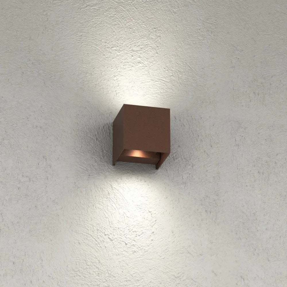 Applique LED Cubo Top Light PERTH AP IP65 10W CCT Biemissione Alluminio
