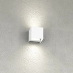 Applique LED Cubo Top Light PERTH AG IP65 20W CCT Biemissione Alluminio