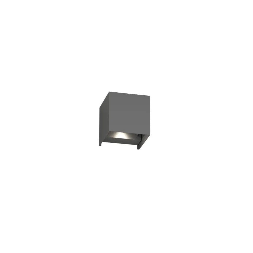 Applique LED Cubo Top Light PERTH AG IP65 20W CCT Biemissione Alluminio