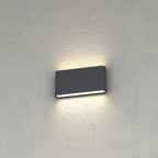 Applique LED Top Light LIMA 18 IP54 CCT Biemissione Alluminio Vetro